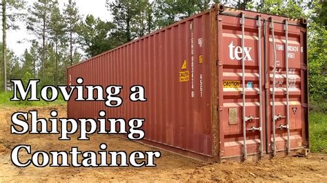 conex box to store skid steer|Moving a Shipping Container with a Skid Steer.